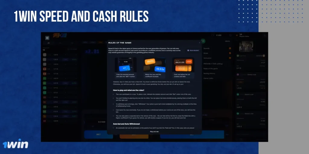 Ck444 ক্যাসিনো জুয়া Speed and Cash Rules